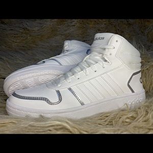 White Adidas shoes!